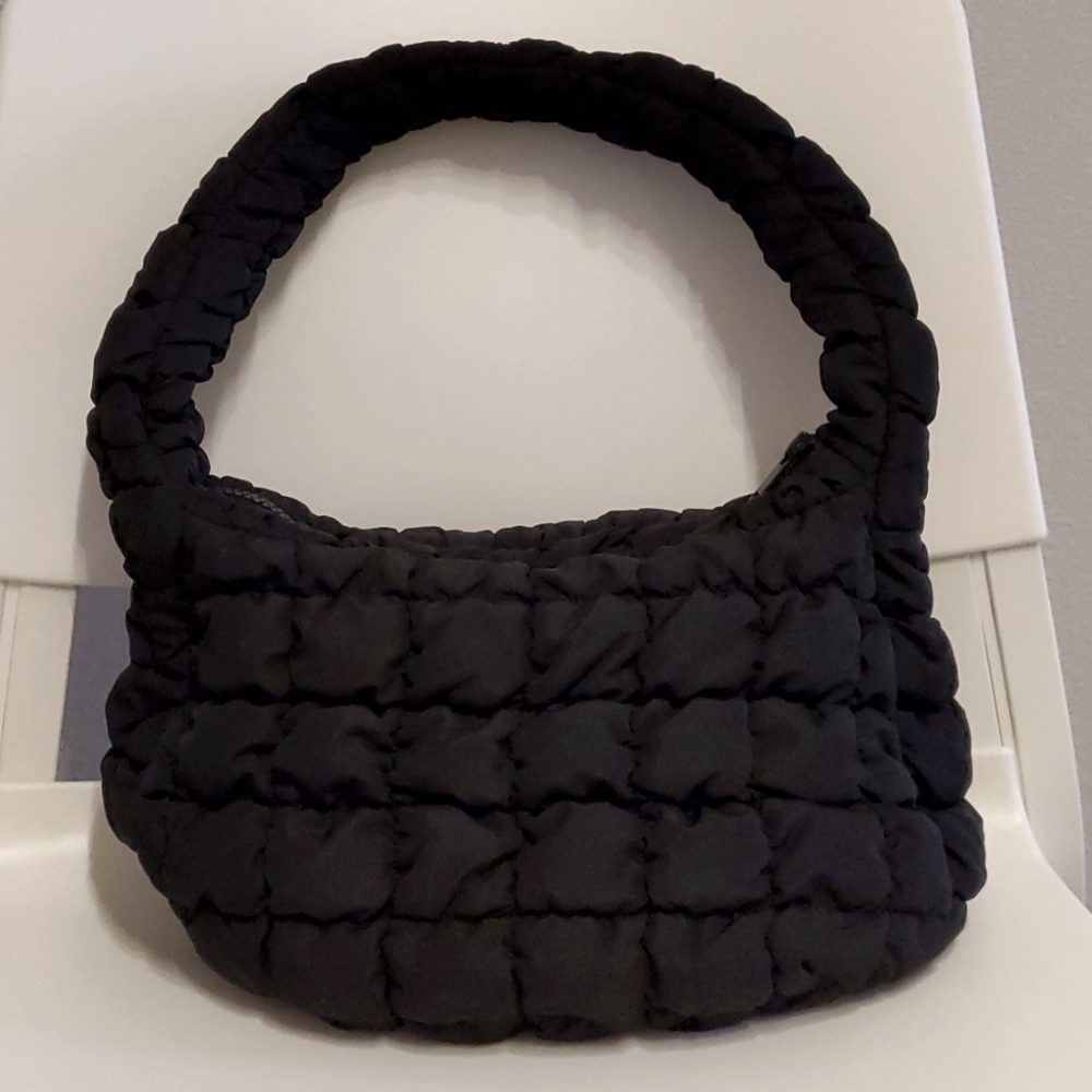Cos quilted mini bag black
